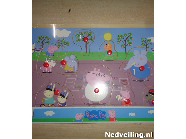 Peppa pig houten puzzel - afbeelding 1 van  3