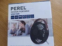 Perel design ventilator met usb aansluiting aantal 1 stuks. - afbeelding 1 van  5