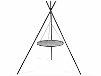Perel tripod houtskool bbq (2x) - afbeelding 1 van  6