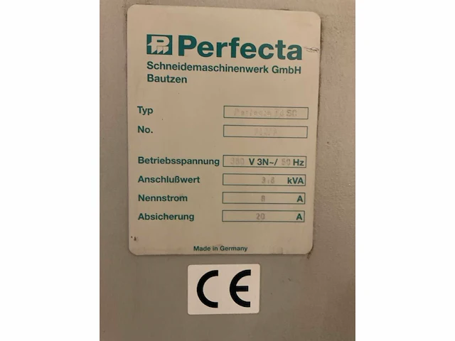 Perfecta 76 sc papiersnijmachine - afbeelding 2 van  15