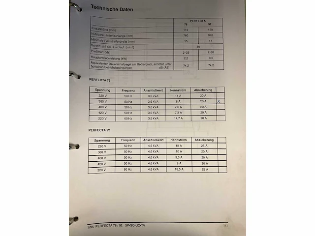Perfecta 76 sc papiersnijmachine - afbeelding 3 van  15