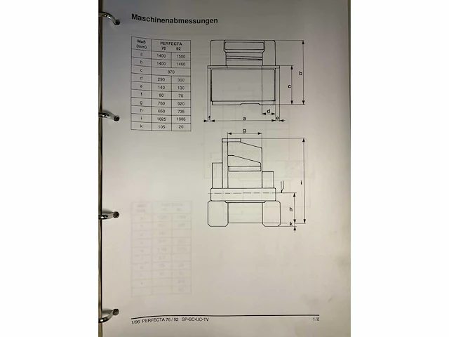 Perfecta 76 sc papiersnijmachine - afbeelding 4 van  15