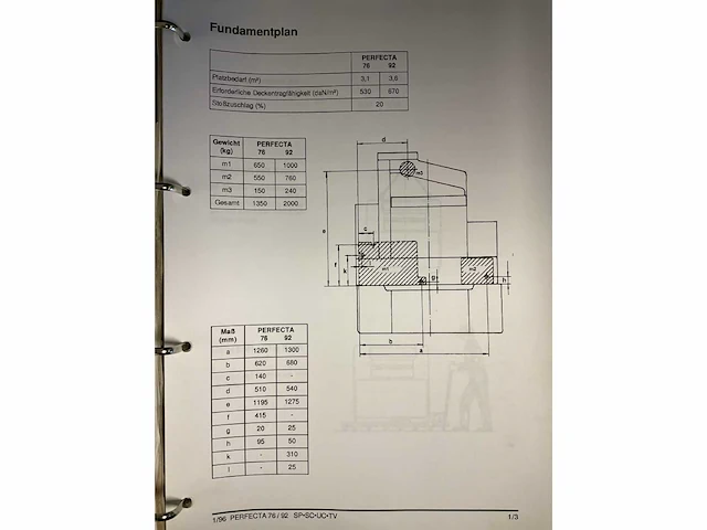 Perfecta 76 sc papiersnijmachine - afbeelding 5 van  15