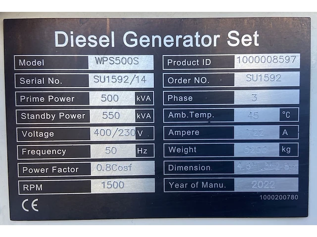Perkins 2506a-e15tag3 - 550 kva - silent generator - afbeelding 11 van  16