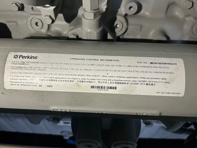 Perkins 2506c-e15tag1 - 500 kva - silent generator - afbeelding 9 van  18