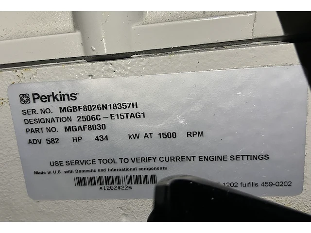 Perkins 2506c-e15tag1 - 500 kva - silent generator - afbeelding 16 van  17