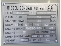 Perkins 2806d-e18tag1a - 700 kva - silent generator - afbeelding 10 van  15
