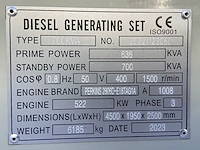 Perkins 2806d-e18tag1a - 700 kva - silent generator - afbeelding 10 van  15