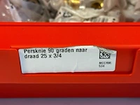 Persknie 90 graden naar draad 25x3/4 - partij - afbeelding 4 van  4