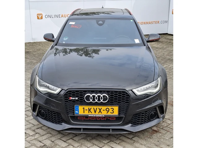 Personenauto audi, a6 avant 4.0 tfsi rs6 quattro, zwart, bouwjaar 2013 - afbeelding 2 van  47