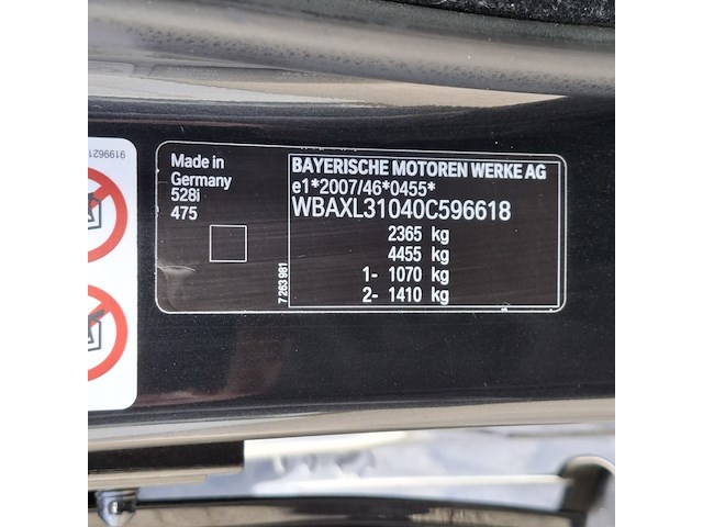 Personenauto bmw, 5-serie touring 528i, zwart, bouwjaar 2012 - afbeelding 46 van  50