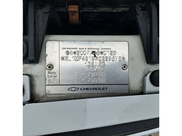 Personenauto, chevrolet, spark 1.0 16v ls, 2010 - afbeelding 35 van  43
