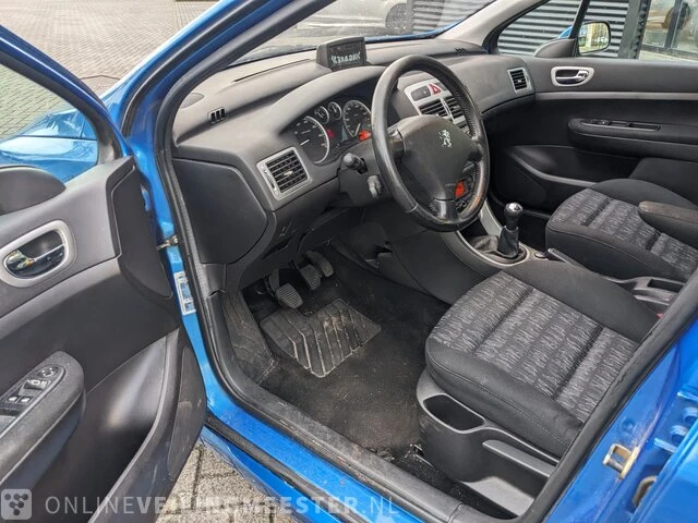 Personenauto peugeot, 307 2.0-16v navtech, blauw, bouwjaar 13-04-2005 - afbeelding 7 van  36