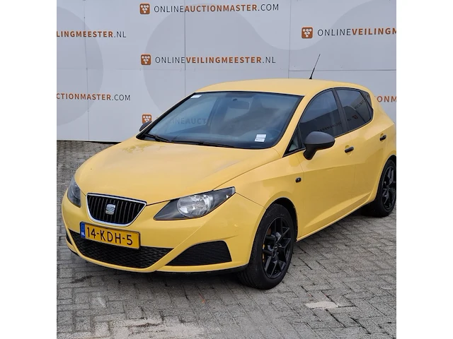Personenauto, seat, ibiza 1.2 club, geel, 2009 - afbeelding 1 van  39