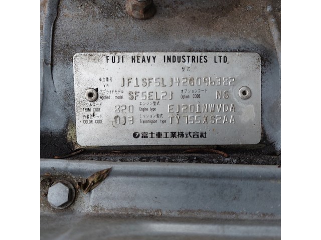 Personenauto, subaru, forester, 2002 - afbeelding 52 van  56