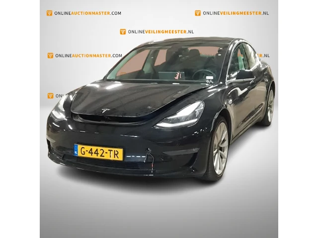 Personenauto tesla, model 3 long range awd 75 kwh, zwart, bouwjaar 2019 - afbeelding 1 van  25