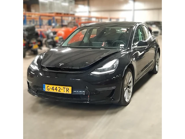Personenauto tesla, model 3 long range awd 75 kwh, zwart, bouwjaar 2019 - afbeelding 12 van  25