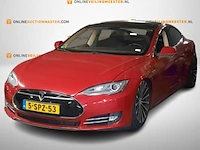 Personenauto tesla, model s 85, rood, bouwjaar 2013 - afbeelding 1 van  36