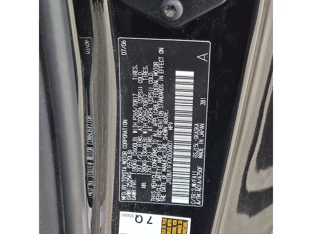 Personenauto, toyota, fj cruiser, zwart, 2006 - afbeelding 13 van  58