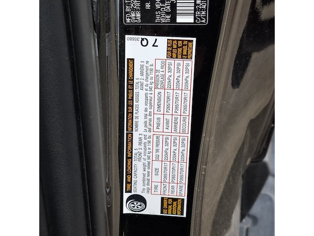 Personenauto, toyota, fj cruiser, zwart, 2006 - afbeelding 14 van  58