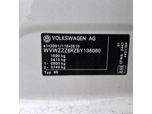 Personenauto, volkswagen, polo 1.2 tdi, wit, 2011 - afbeelding 45 van  45