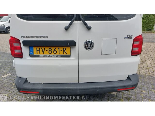 Personenbus volkswagen, tranporter kombi 7- persoons, wit - afbeelding 10 van  41