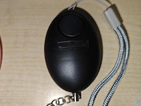 Persoonlijk alarm | sleutelhanger persoonlijk alarm | 120db | zwart - afbeelding 2 van  2