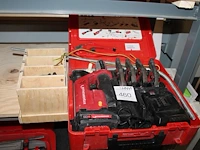 Perstang rothenberger twin turbo met 7 bekken, accu en acculader in koffer. - afbeelding 1 van  4