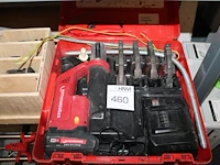 Perstang rothenberger twin turbo met 7 bekken, accu en acculader in koffer. - afbeelding 2 van  4