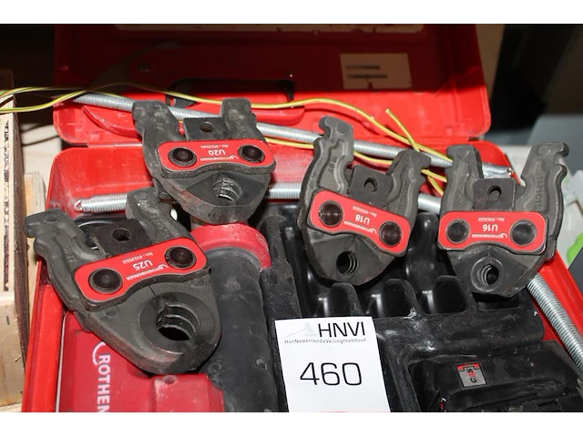 Perstang rothenberger twin turbo met 7 bekken, accu en acculader in koffer. - afbeelding 4 van  4