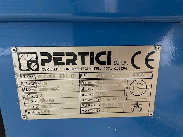 Pertici - 2000 - univer 330ip - dubbele afkortzaag - afbeelding 2 van  11