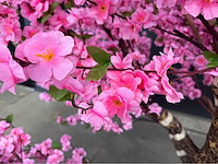 Perzik bloesem kunstboom - afbeelding 4 van  14