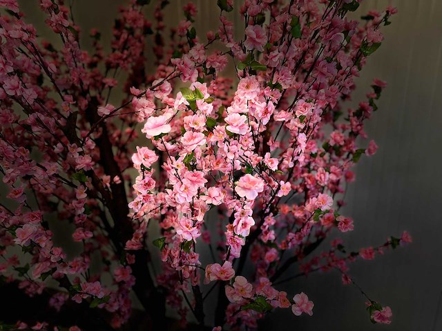 Perzik bloesem kunstboom - afbeelding 8 van  18