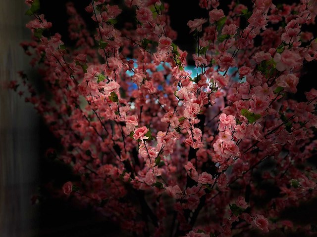 Perzik bloesem kunstboom - afbeelding 5 van  18