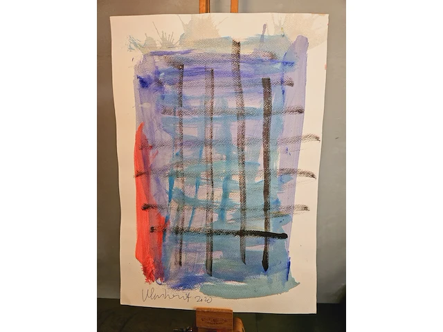 Peter klashorst - schilderij gesigneerd - afbeelding 1 van  3