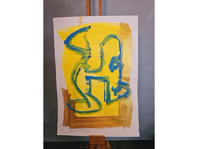 Peter klashorst - schilderij gesigneerd - afbeelding 1 van  3