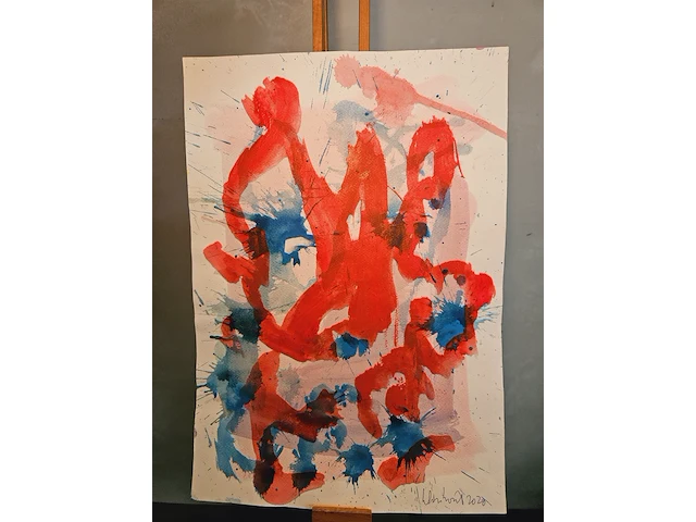 Peter klashorst - schilderij gesigneerd - afbeelding 1 van  3