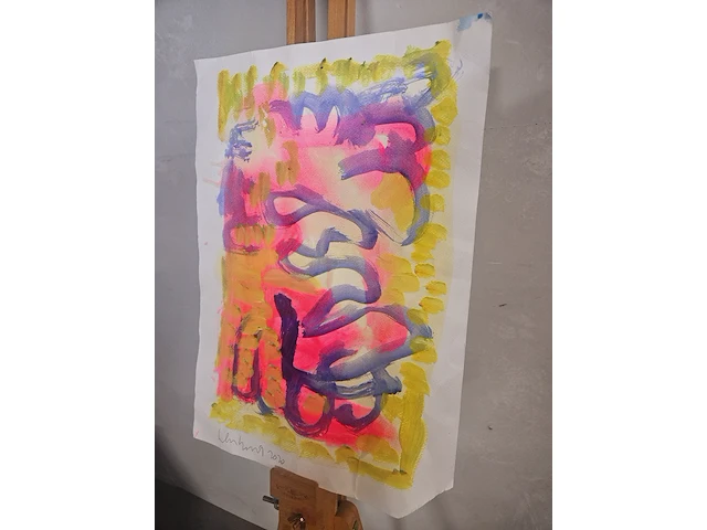 Peter klashorst (1957 - 2024) kunstwerk - investeringsstuk - afbeelding 1 van  3