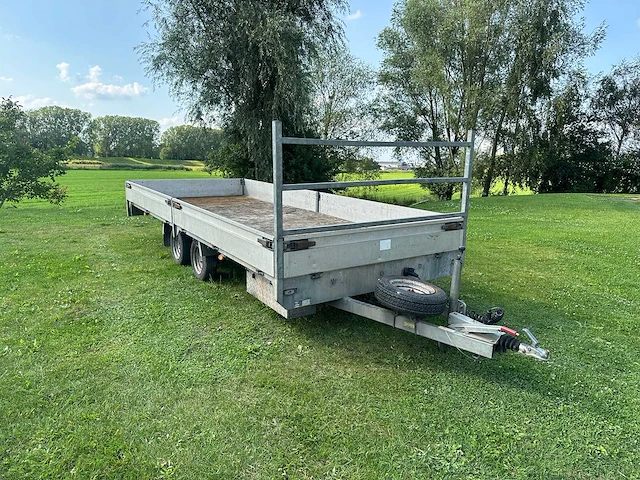 Peters - 500x200cm - aanhangwagen dubbelas v.v koprek en klapbare zijstukken - afbeelding 1 van  9
