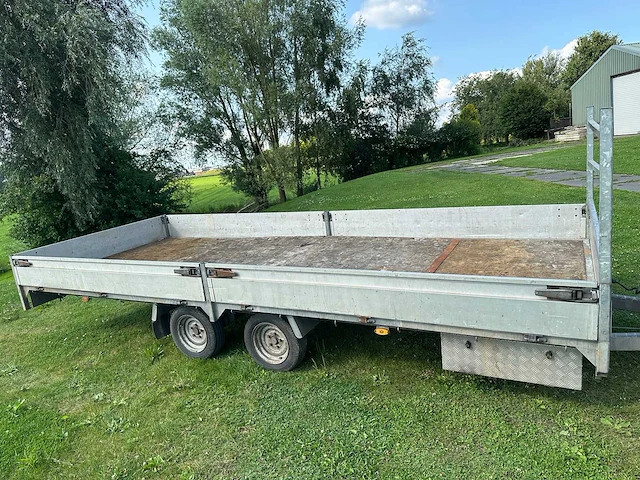 Peters - 500x200cm - aanhangwagen dubbelas v.v koprek en klapbare zijstukken - afbeelding 3 van  9