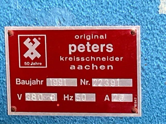 Peters cirkelsnijmachine - afbeelding 6 van  14
