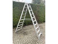 Petry tio 210 dubbele industrietrapladder - 10 treden - afbeelding 2 van  6