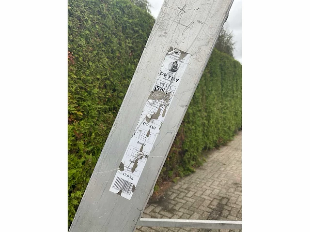 Petry tio 210 dubbele industrietrapladder - 10 treden - afbeelding 4 van  6