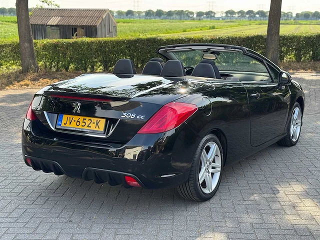 Peugeot 308 cc cabrio 1.6 thp noir & blanc jv-652-k - afbeelding 19 van  23