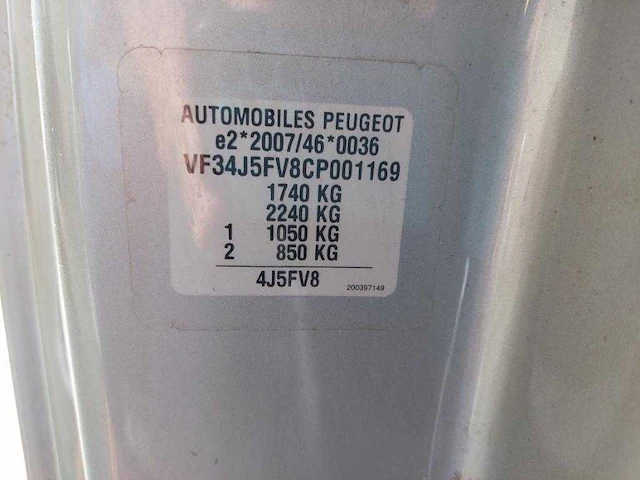Peugeot rcz 1.6 turbo , ; 09-thv-8 - afbeelding 13 van  20