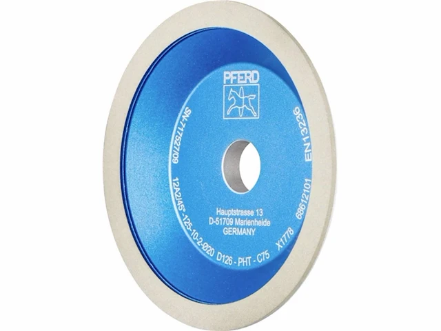 Pferd diamant slijpschijf hars 12a245 pht 178 mm d126 (medium) droog slijpen - afbeelding 1 van  2