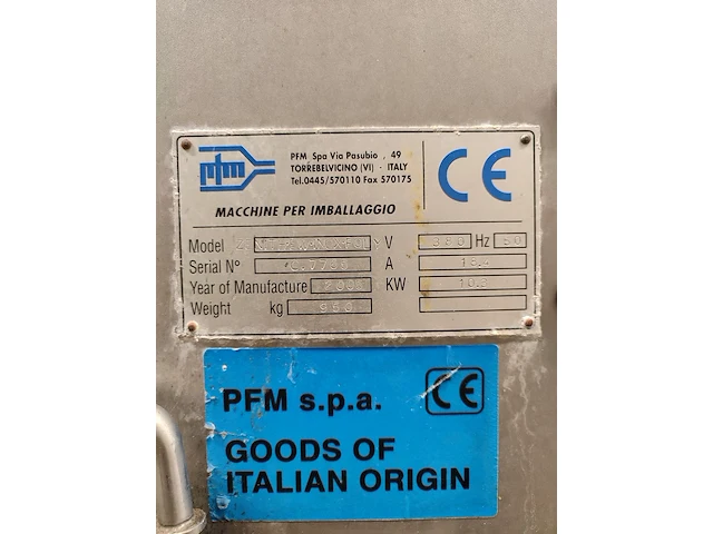 Pfm s.p.a. - afbeelding 8 van  17