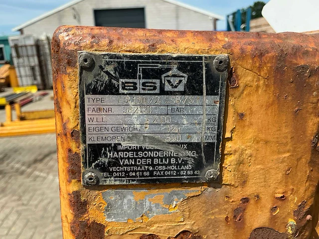 Pg100/2 sb/s pallethaak verstelbaar 2t - afbeelding 3 van  11