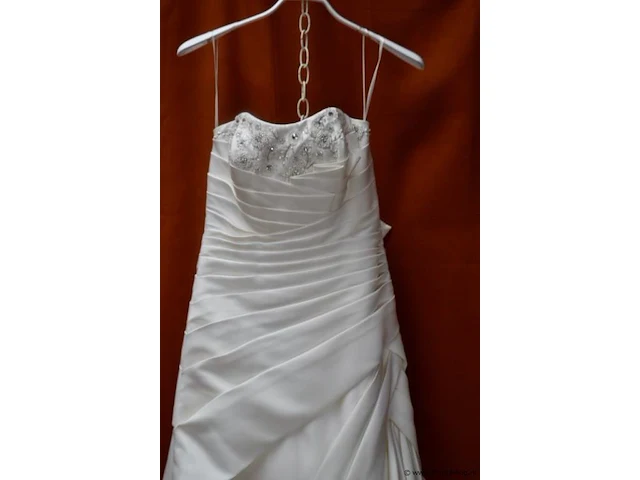 Phil collins bridal collection trouwjurk, strapless - maat 10 - afbeelding 4 van  7