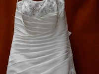 Phil collins bridal collection trouwjurk, strapless - maat 10 - afbeelding 4 van  7